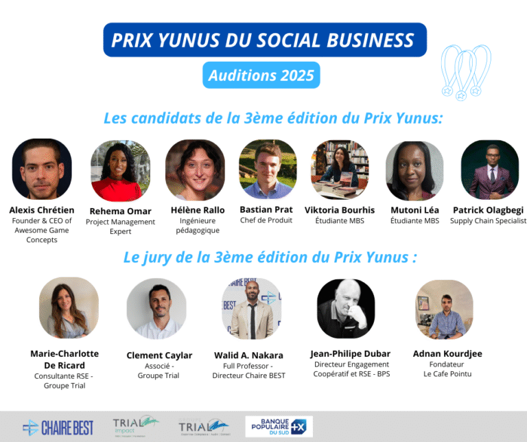 Prix Yunus du Social Business – Auditions 2025